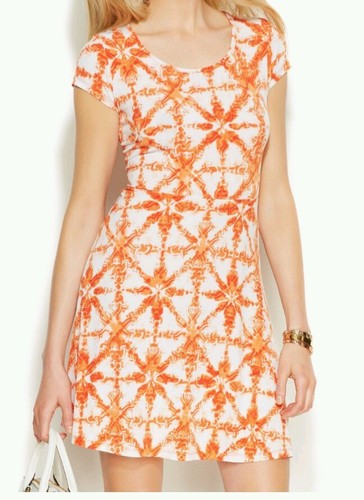 NUOVO MICHAEL Michael Kors guaina stampata manica ad aletta taglia Petite PSmall PLarge