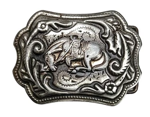 HEBILLA DE CINTURÓN DE COLECCIÓN BRONCO - PLATEADO - Imagen 1 de 2