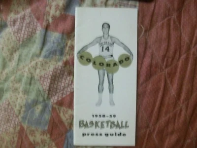 1958-59 COLORADO BUFFALOES BASKETBALL MEDIA GUIDE Yearbook 1959 GEORGE SCHROEDER - Image 1 of 4