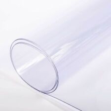 70" Wide Premium PVC Clear Plastic Vinyl Table Cover Tablecloth - Sold Folded