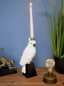 New Parrot Candle Holder Unique Home Decor Sculpture indoor gift - Picture 1 of 6
