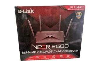 Router módem Gigabit MU-MIMO de doble banda D-Link Viper 2600 (DSL-3900), inalámbrico... - Imagen 1 de 7
