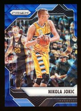 2016-17 PANINI PRIZM #174 NIKOLA JOKIC BLUE WAVE REFRACTOR HOLO NUGGETS #72/99!