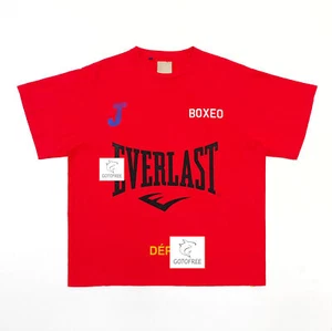 GOTOFREE MEN WOMEN GDEPT 25SS RED TOP T SHIRT SHORT SLEEVE SUMMER SPORTS TOP TEE - Picture 1 of 4