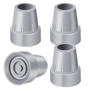 4 Pack 7/8 Inch Heavy Duty Crutch Tips Rubber Cane Tips Crutch Accessories - Picture 1 of 5