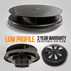 Extractor de ventilación de aire para techo giratorio universal de plástico negro - Ford Transit - Imagen 1 de 7