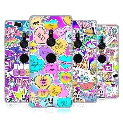 HEAD CASE DESIGNS SASSY STICKERS SOFT GEL CASE FOR SONY PHONES 1 - Image 1 of 4