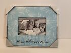 Malden International Designs Family  Home Sweet 4" x 6" Picture Frame Baby Blue