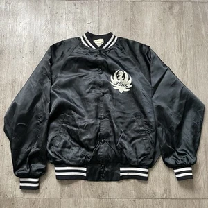 Vintage Hank Williams Jr. And The Bama Band Bomber Jacket Sz XL Nylon Varsity - Picture 1 of 7