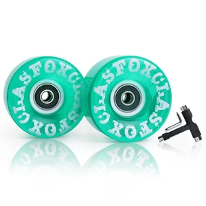 78A Indoor or Outdoor 65x35mm Quad Roller Skate Wheels with T Tools and ABEC-... - Picture 1 of 7