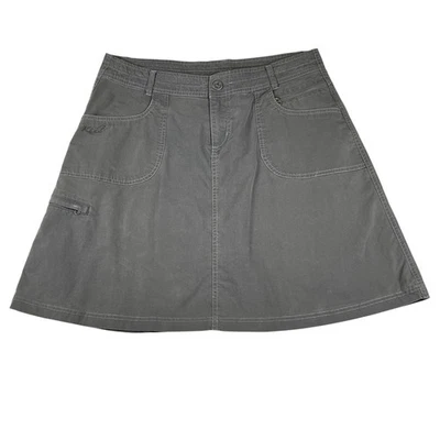 Falda Kuhl Línea A Cultura Montaña Talla 8 Gris Bolsillos Senderismo Caminar Precio de venta sugerido por el fabricante 69 USD Foto 1 de 4