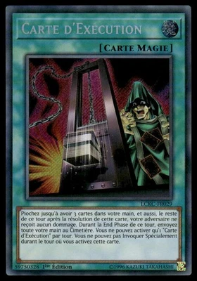 YuGiOh Card of Demis Carte D'Execution #LCKC-FR029 Secret Rare NM FRENCH - Image 1 of 2