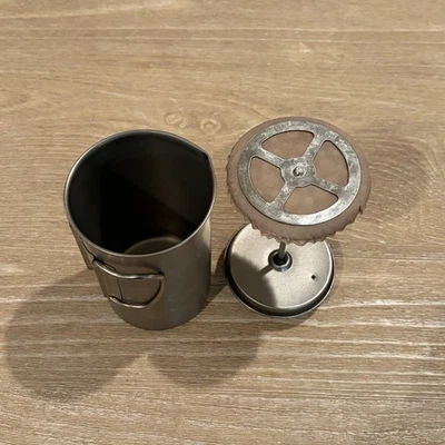 Snow Peak Titanium Cafe Coffee French Press Camping 3 Cups CS-111 Japan - Image 1 of 4