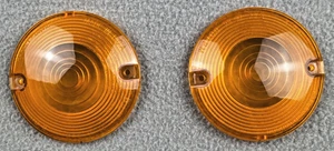 HARLEY-DAVIDSON HD-2 DP 85 Dot PM Amber Orange Turn Signal Lenses Set Of 2 USA - Picture 1 of 6