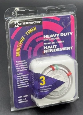 Temporizador de lámpara y electrodoméstico de alta resistencia Intermatic TN311 15 amperios con interruptor de encendido/apagado NUEVO Foto 1 de 3