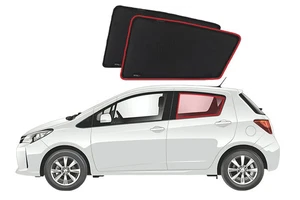 TOYOTA YARIS/VITZ HATCHBACK 3RD GENERATION CAR REAR WINDOW SHADES (XP130; 2010-2 - Picture 1 of 6