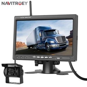 1080P Digital Wireless Rear View 7'' DVR Quad Monitor Backup Camera For Truck RV - Picture 1 of 21