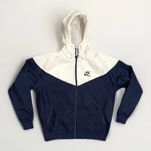 Chaqueta Nike Windrunner tejida para hombre LND GFX, blanco/azul vacío, mediana, HJ2040-100 - Imagen 1 de 7