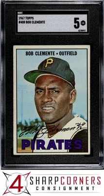 1967 Topps #400 Roberto Bob Clemente Pirates Hof SGC 5 Foto 1 de 4