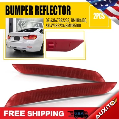 Juego de reflectores de parachoques trasero para 320i BMW 328i 2012-2015 328i 2014-2016 xDrive 428i Foto 1 de 4