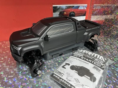 Arrma BIG ROCK 223S 1/10 4x4 BLACK  Slider Chassis Roller W/  Body ARA4312V4 - Image 1 of 4