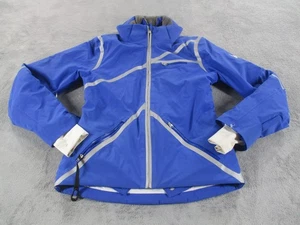 SPYDER Radiant Women's Insulated Ski Jacket Size 2 Blue Silver Full Zip EUC - Picture 1 of 18