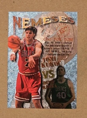1995  Stadium Club Nemeses Insert #N9 Toni Kukoc / Dino Radja Bulls/Celtics  - Image 1 of 3