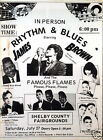 JAMES BROWN Concert Window Poster 1963 Shelby / Ike & Tina Turner - reprint