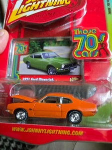 Johnny White Lightning Those 70's Cars 1971 Ford Maverick Grabber - Picture 1 of 4