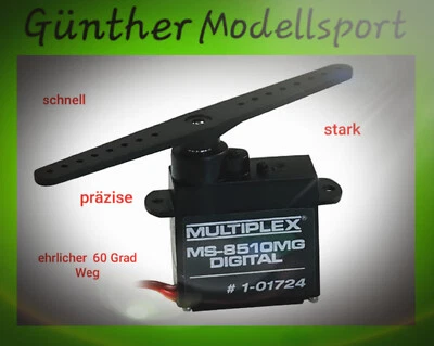 Multiplex Servo MS-8510 MG DIGITAL, 60 Grad Weg,  1-01724 Günther Modellsport - Bild 1 von 2