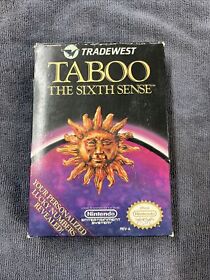 Taboo The Sixth Sense Nintendo NES Authentic 100% Complete