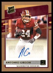 2020 Donruss Rated Rookies Autographs Bronze #335 Antonio Gibson  