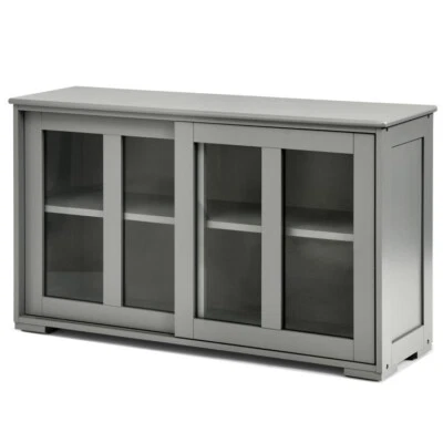 Sideboard Buffet Cupboard Storage Cabinet with Sliding Door - Image 1 of 4