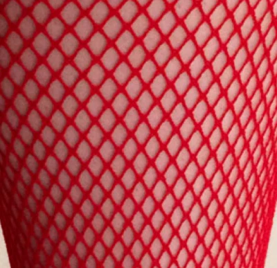  Meias-calças vermelhas clássicas mod rede NOVA nunca usada punk oi club - Imagem 1 de 4