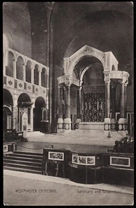 Westminster Cathedral Sanctuary & Baldacchino London Postcard - Picture 1 of 2