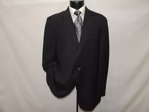 Hickey Freeman Nordstrom Men's 100% wool super 140's Blue blazer jacket 44 XL - Picture 1 of 10