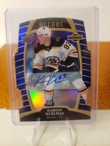 2019-20 Allure Rookies Purple Diamond /10 Karson Kuhlman #65 Rookie Auto RC