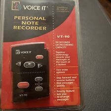 1994 Voice It Personal Note Message Recorder Mémo Clip Numérique VT-90 avec CLIP