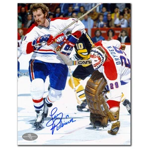 Larry Robinson Montreal Canadiens DRYDEN Autographed 8x10 - Picture 1 of 1