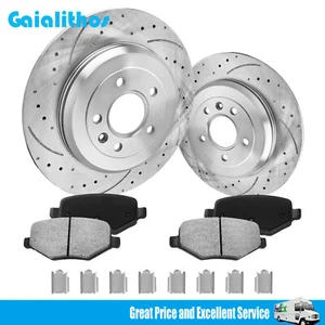 330mm Rear Disc Brake Rotors & Ceramic Pads For Lincoln MKT MKX MKS Ford Edge - Picture 1 of 16