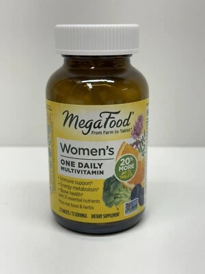 MegaFood Women's One Daily Multivitamin+real food & herbs- 72 Tablets 11/2026 - Image 1 of 4