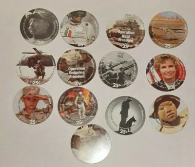 9th  Print 25 Cent  Set of AAFES  Pogs  from 2006B A.U. Condition - Image 1 of 3