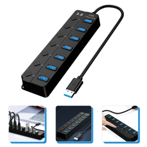 USB3.0 Hub Travel Adapters for Multiple Devices Laptop Port Expander - Imagen 1 de 11
