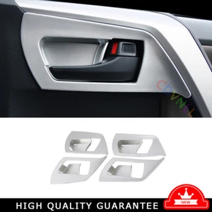 Inner Door Handle Bowl Frame Panel Trim For Toyota RAV4 2014-2019 Matte Silver - Picture 1 of 7
