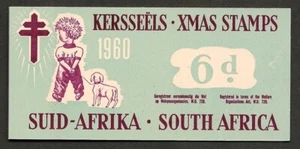 South Africa Stamps 1960 6 Pence Christmas TB Charity Stamps Booklet - Picture 1 of 1