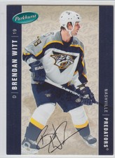 2005-06 UD PARKHURST BRENDAN WITT /100 FACSIMILE AUTO PARALLEL #284 Predators