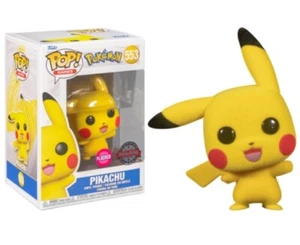 Pokemon Pikachu Waving Flocked Pop! Vinyl Figure #553 - Picture 1 of 1