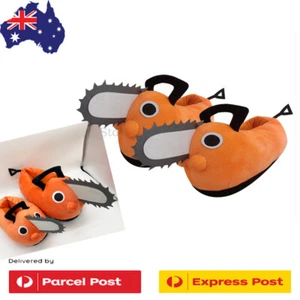 Chainsaw Man Pochita Plush Slipper Pochita Peluche Chainsawman Shoes Anime - Picture 1 of 8
