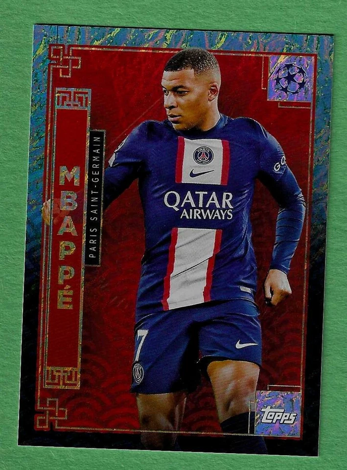 Kylian Mbappe 2022-23 Topps Jade CHINESE NEW YEAR NY-4 PSG France Real Madrid  - Image 1 of 2