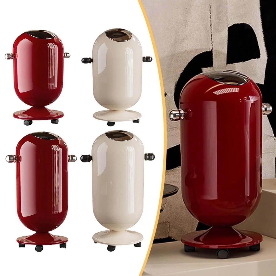Kitchen Trash Can with Wheels High Foot Dustbin for Kitchen Bedroom Laundry - Image 1 of 1